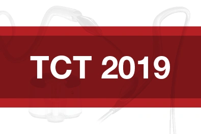 Red Rectangle with text "TCT 2019"