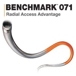 Blog image of illustration of BENCHMARK 071 with text reading "BENCHMARK™ 071 Radial Access Advantage"
