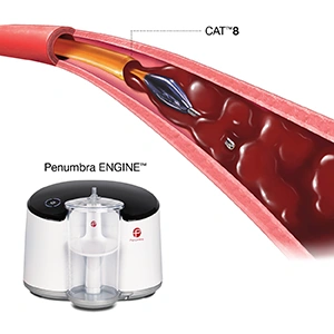 Blog image of Indigo System & illustration of CAT8 in a vessel with text reading " CAT™8. Penumbra ENGINE™"