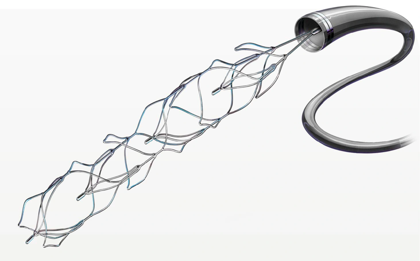 3D Revascularization in use with JET Reperfusion catheters showing the 4 intraluminal chambers