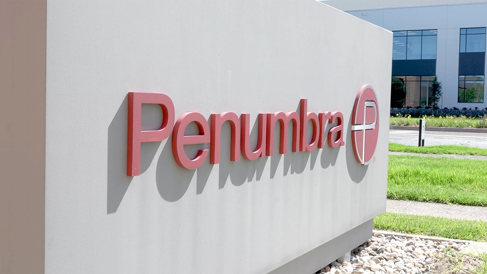 Outdoor sign with Penumbra P Logo