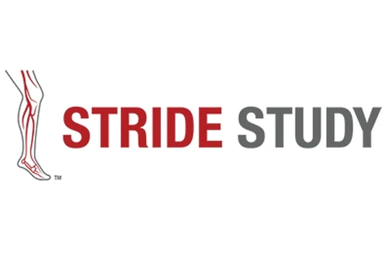 STRIDE Study Logo with a leg and blood vessels