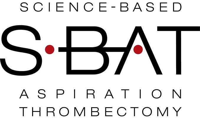 S-BAT Logo that reads "Science-Based Aspiration Thrombectomy"