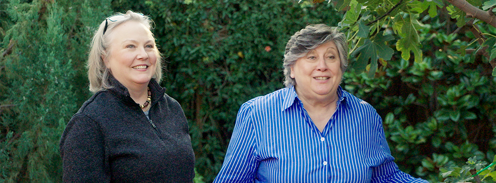 Image of Amelia with her wife, Angela
