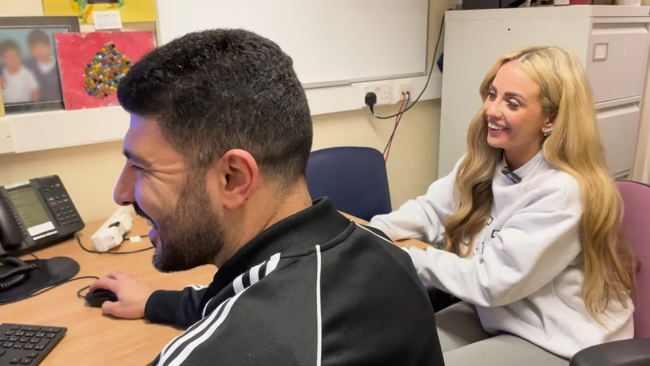 Stroke patient, Jess, with her doctor