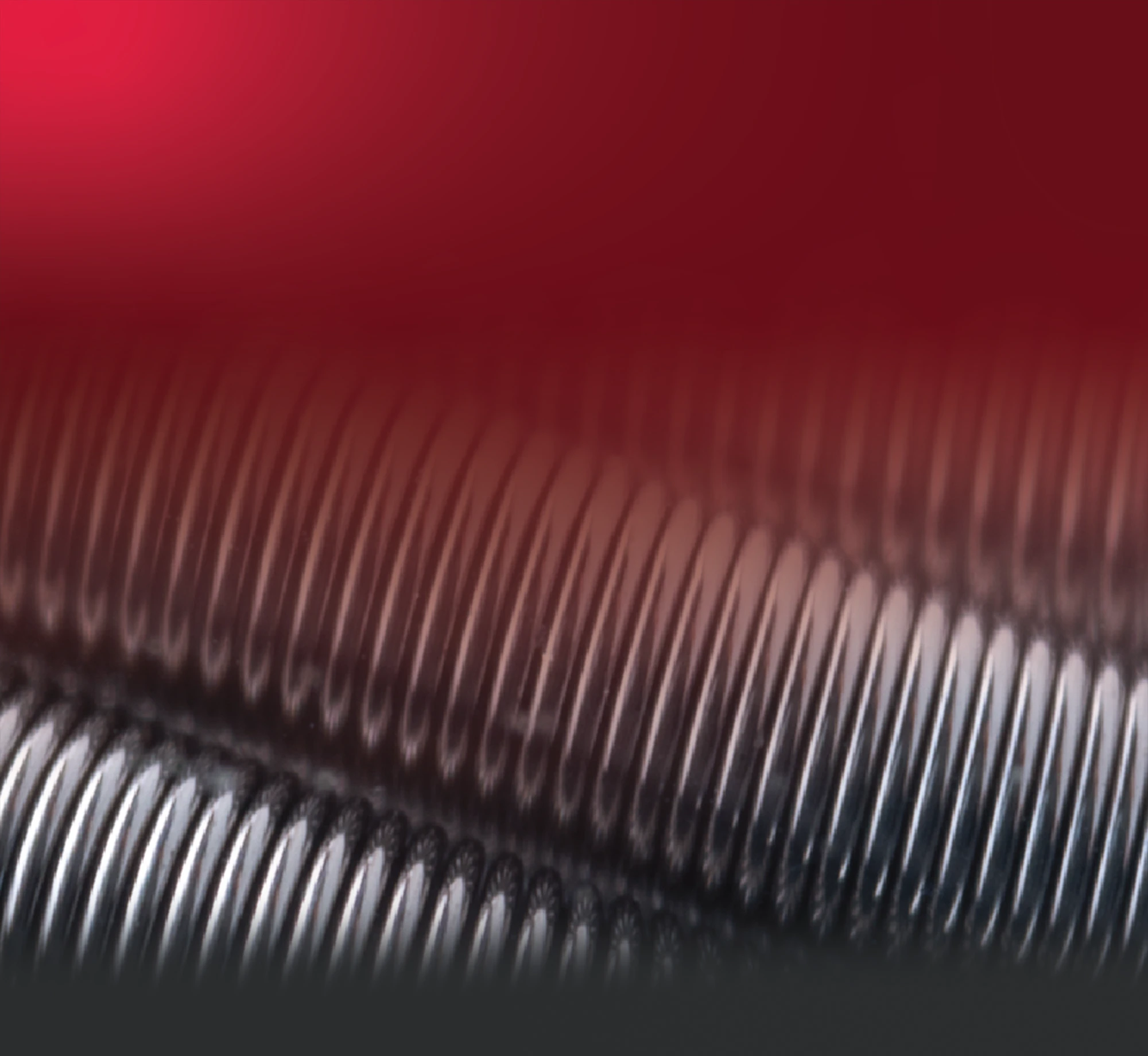 Red Fade Left Overlay over Ruby XL Coil