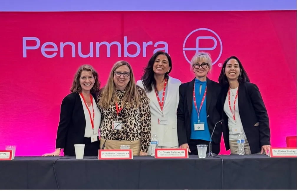From left to right: Dr. Rachel Rosovsky, Dr. Kathleen Ozsvath, Dr. Gloria Salazar, Dr. Ruth Bush, and Dr. Vivian Bishay