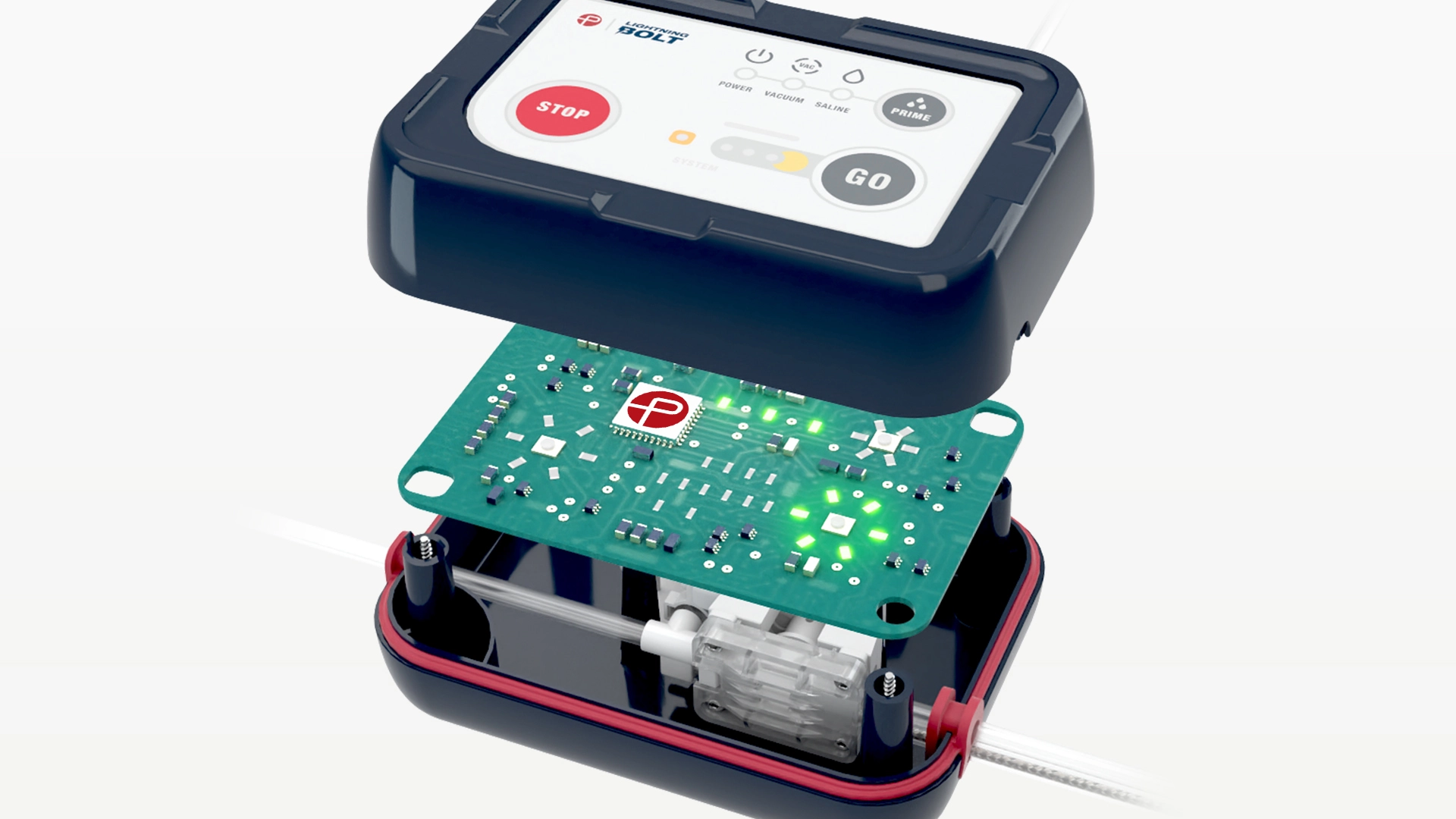 rendering of deconstruction of Lightning Bolt control panel