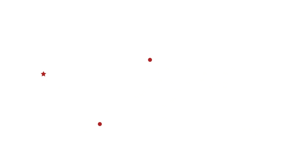 Transparent world map with indicators on europe, brazil, and US for penumbra offices