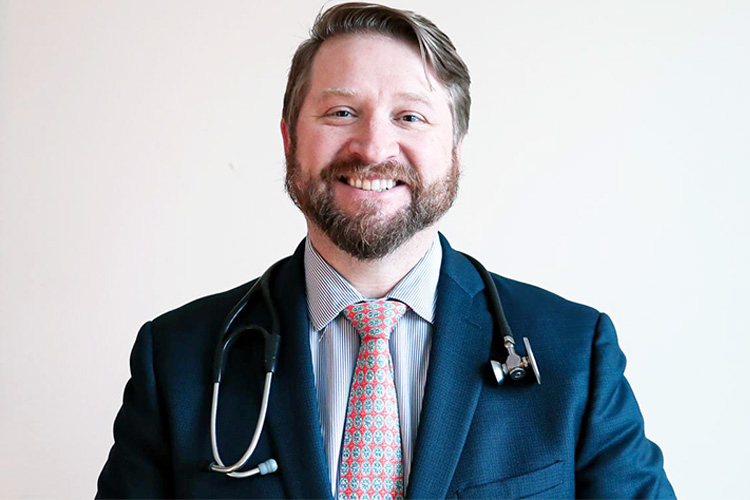 A portrait of Dr. Michael Hust