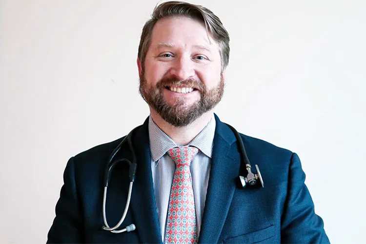 A portrait of Dr. Michael Hust