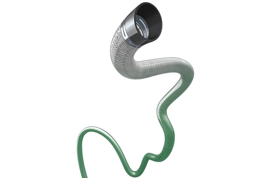 Illustration of Benchmark BMX 81 Access System with open tip used for neurovascular access