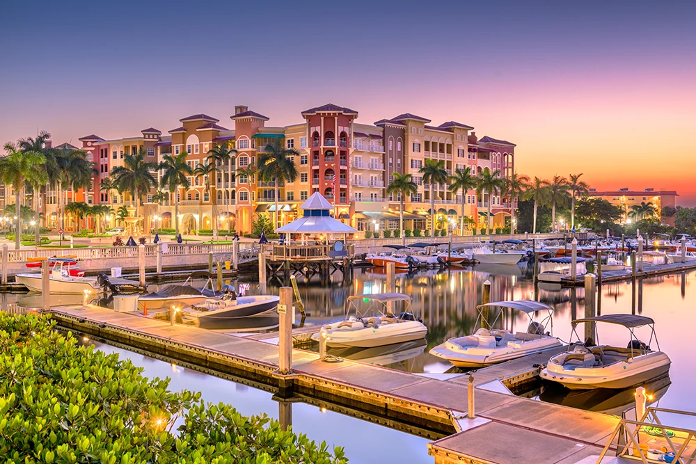 Image of Naples, Florida, USA Town Skyline
