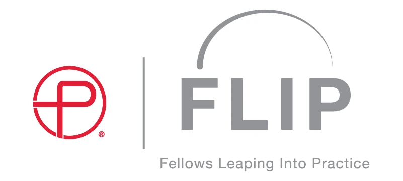 Penumbra Logo next to FLIP (Fellows Leaping into Practice) Logo