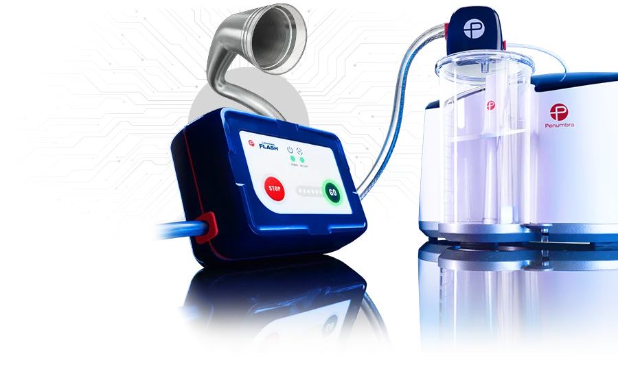product rendering of Lightning Flash 3.0 System with catheter