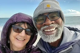 chuck caree and paige owens smiling