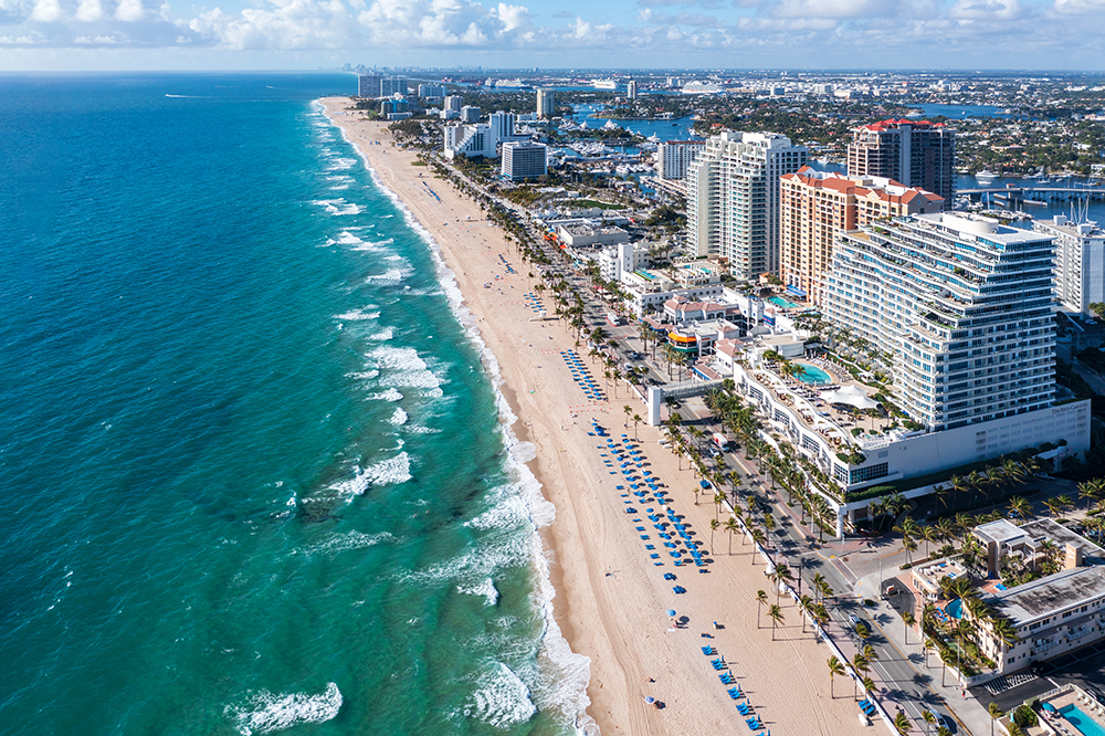 Aerial View of Fort Lauderdale Beach