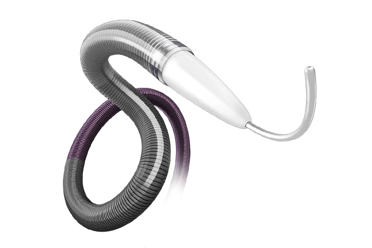 Illustration of RED 72 Reperfusion Catheter in use with SENDit Technology which is used for mechanic…